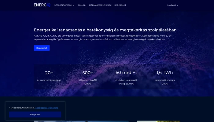 ENERGIQ Kft. weboldal