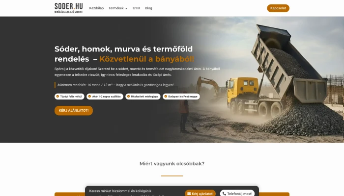 Soder.hu weboldal