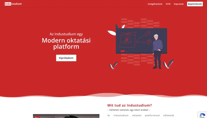InduStudium weboldal